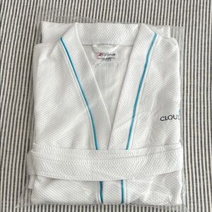 White Robe with Blue Trim